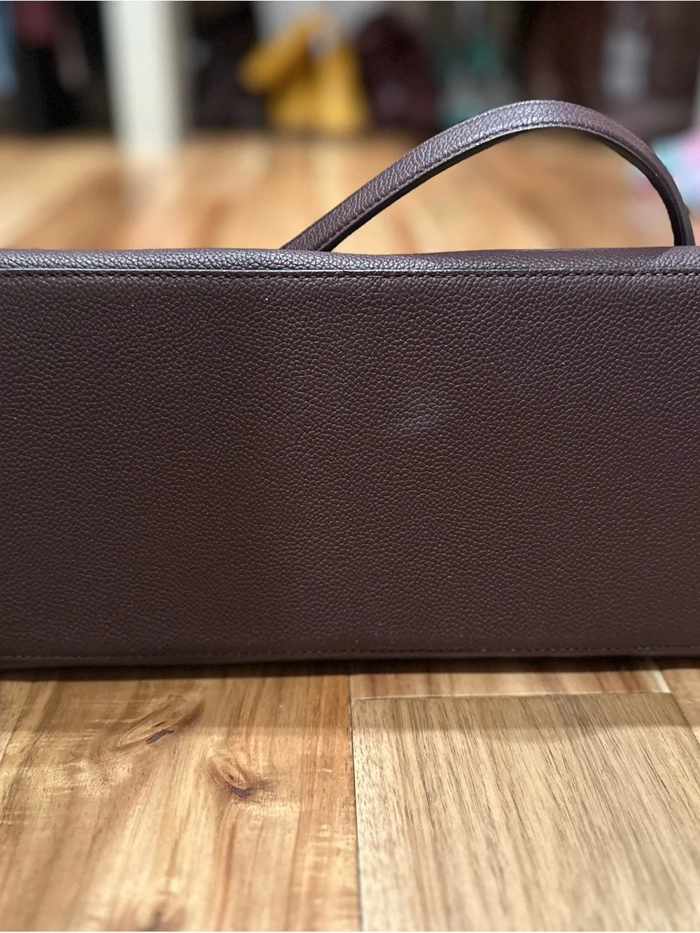kate spade Leather Laptop Tote in Deep Plum